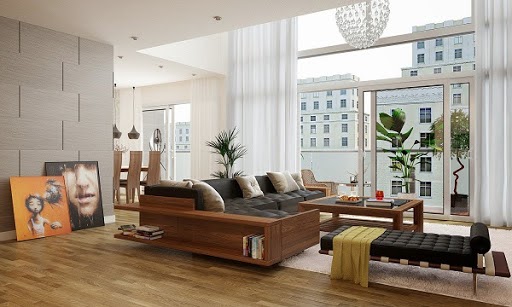 Nội thất An Mạnh - Nhà được trang trí bằng vật liệu gỗ