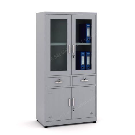 Tủ 2 kính 2 ngăn kéo 09K3L